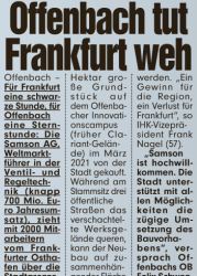 Offenbach tut Frankfurt weh